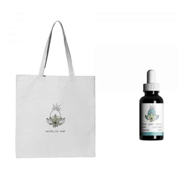 Natürlich-Fanpaket (CBD ÖL 10% + Stoffbeutel)