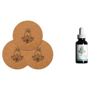 Doppelt entspannt (CBD ÖL 10% + Korkuntersetzer)
